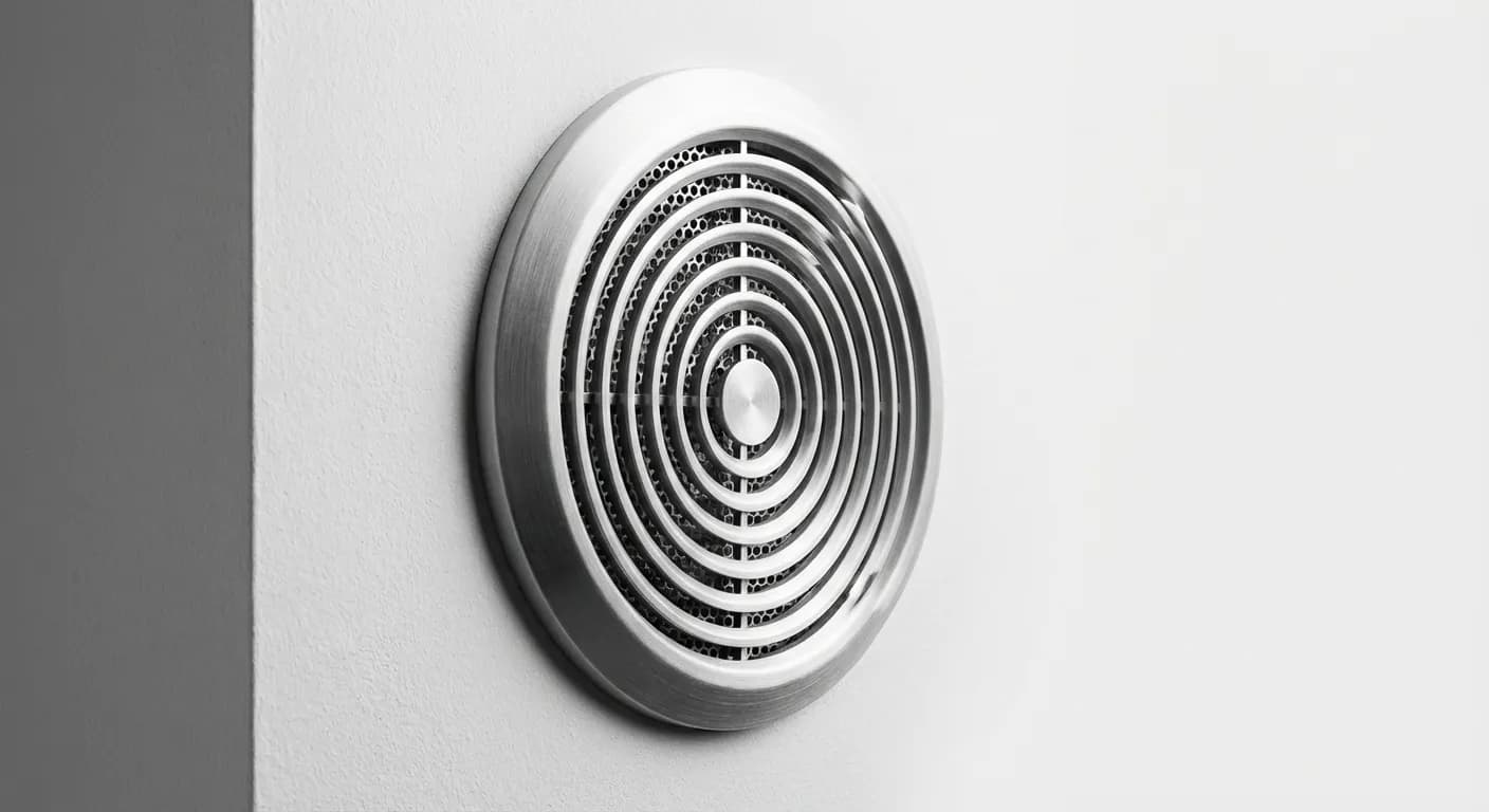 Détail d'une bouche d'extraction de VMC design