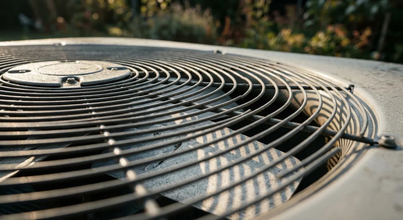 Détail technique de l'unité extérieure d'une pompe à chaleur Alezio S